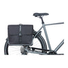 Sacoche double vélo Basil Forte MIK 35 L coloris Noir – montee sur un velo de ville