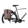 Sacoche double vélo Basil Move MIK 30 L coloris Brun – montee sur un velo de ville