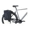 Sacoche double vélo Basil Move MIK 30 L coloris Noir – montee sur un velo de ville