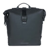 Sacoche double vélo Basil SoHo Nordlicht 41 L coloris Noir nuit – une sacoche vue de face