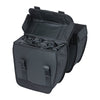 Sacoche double vélo Basil Tour Waterproof 28 L coloris Noir – sangles sur le porte-bagages