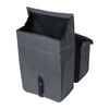 Sacoche double vélo Basil Urban Dry Universal Bridge 50 L coloris Charcoal – sangles sur le porte-bagages