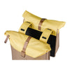 Sacoche double vélo Basil Vive Universal Bridge 35 L coloris Sable / Jaune – pont textile Universal Bridge