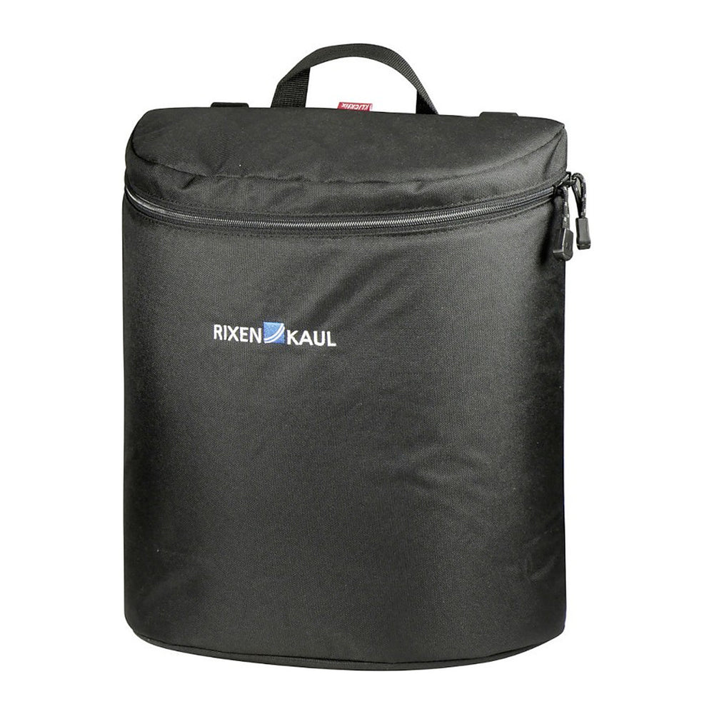 Sacoche latérale vélo KlickFix CITA et Citybag – Citybag 15 L, rail GTA – la sacoche Citybag fermee, de trois quarts
