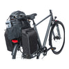 Sacoche porte-bagages Basil Miles Tarpaulin XL Pro MIK 9-36 L coloris Noir / Orange – montee sur un velo de ville