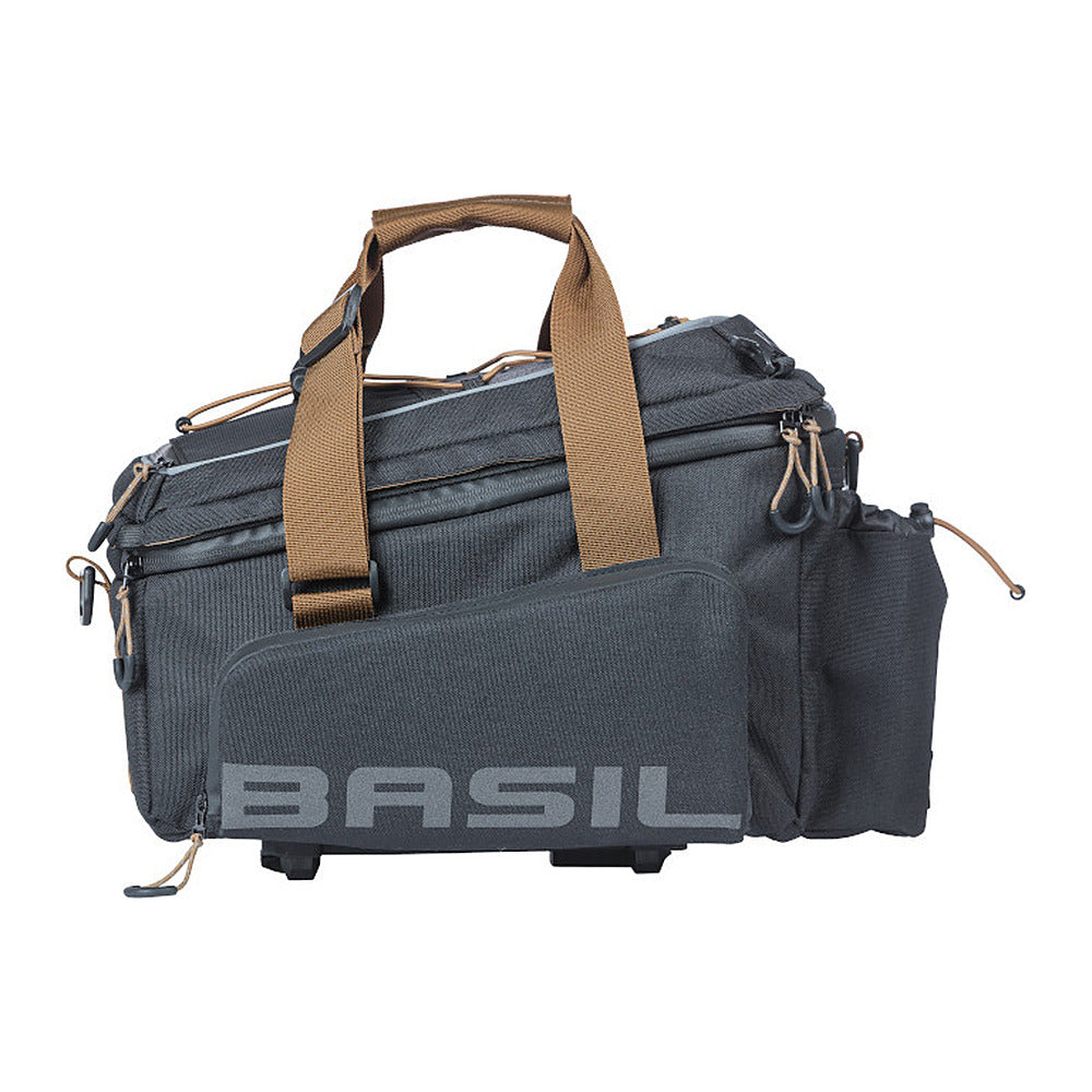 Sacoche porte-bagages Basil Miles Trunkbag XL Pro MIK 9-36 L coloris Black Slate – en configuration fermee