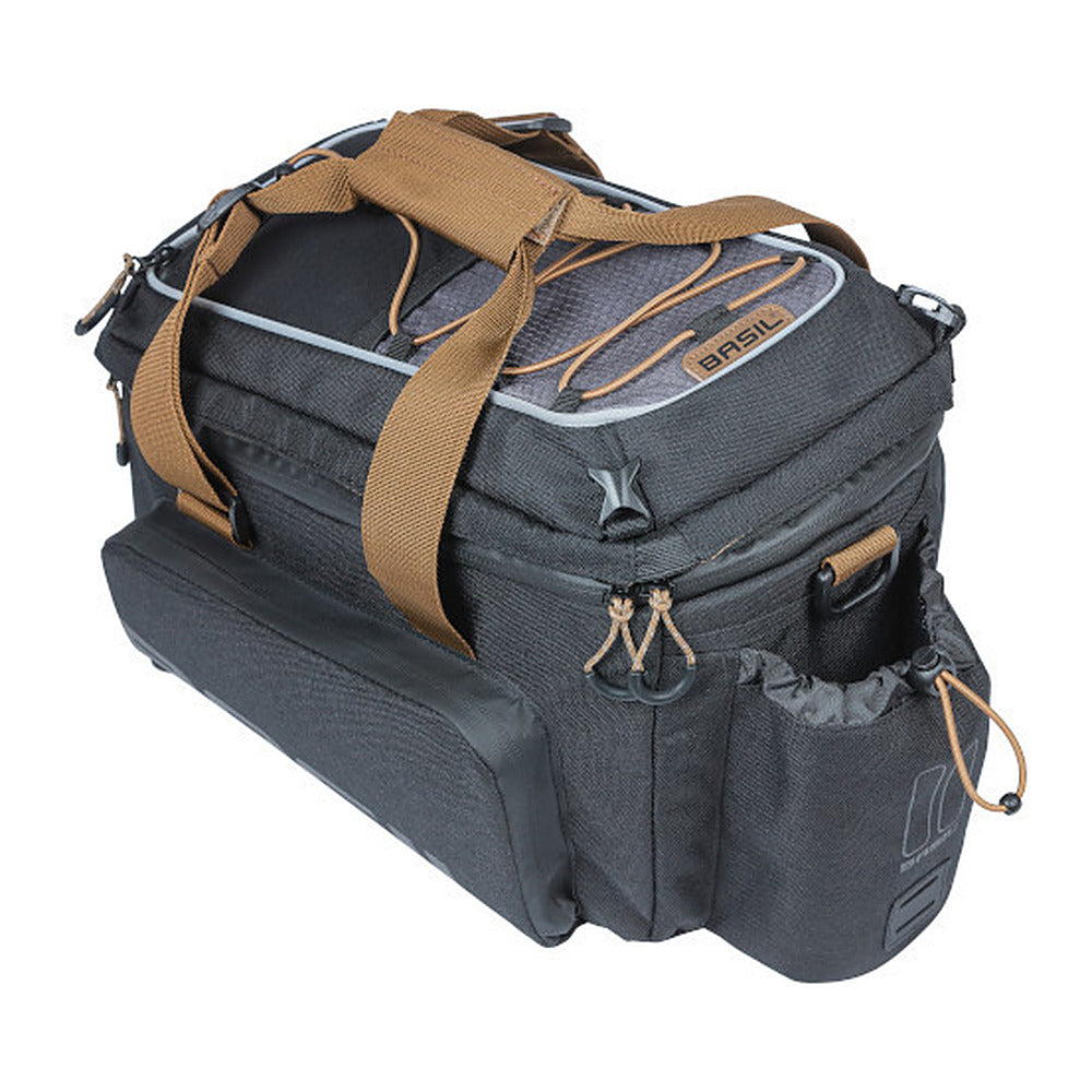 Sacoche porte-bagages Basil Miles Trunkbag XL Pro MIK 9-36 L coloris Black Slate – vue trois quarts