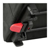 Sacoche de porte-bagages KlickFix Rackpack Sport et Sport Plus – Sport 12 L, noir, Racktime – le levier rouge de deverrouillage