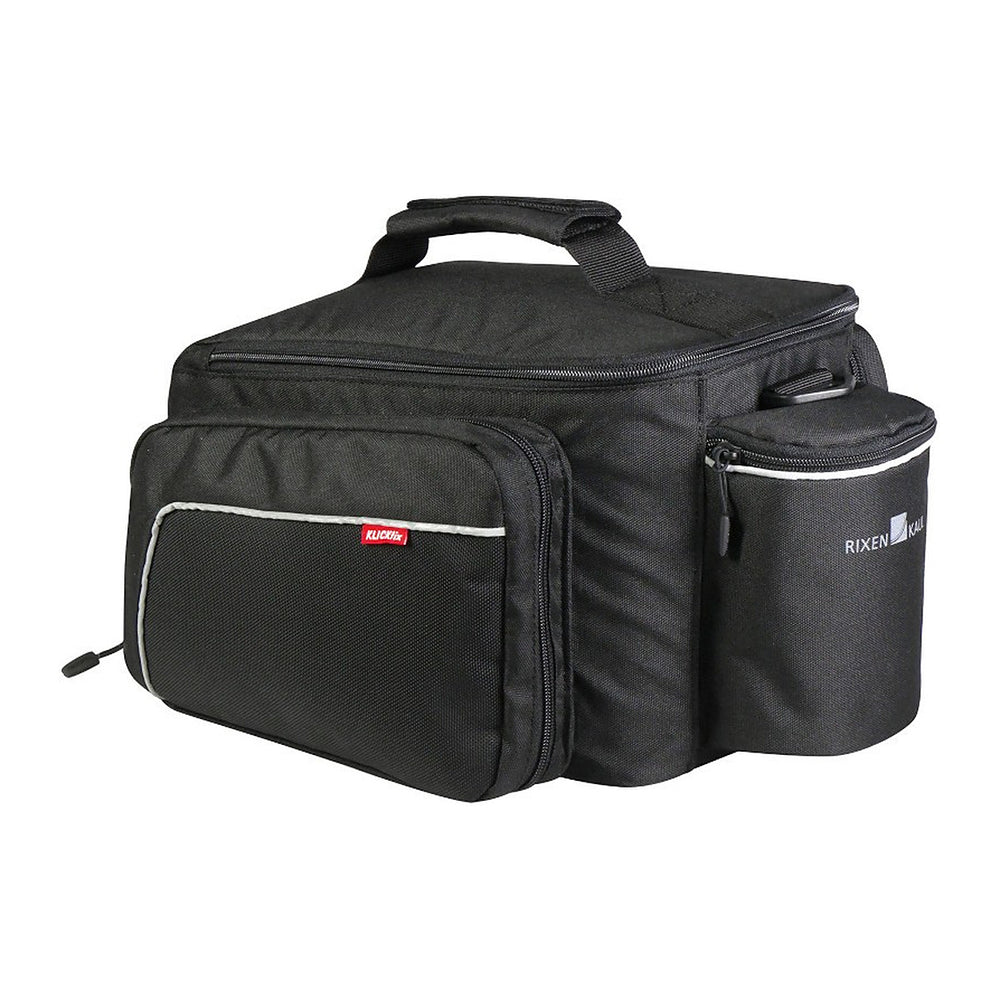 Sacoche de porte-bagages KlickFix Rackpack Sport et Sport Plus – Sport 12 L, noir, Racktime – la sacoche Rackpack Sport noire, fermee