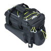Sacoche porte-bagages vélo Basil Miles XL Pro MIK 9-36 L coloris Black Lime – vue trois quarts repliee