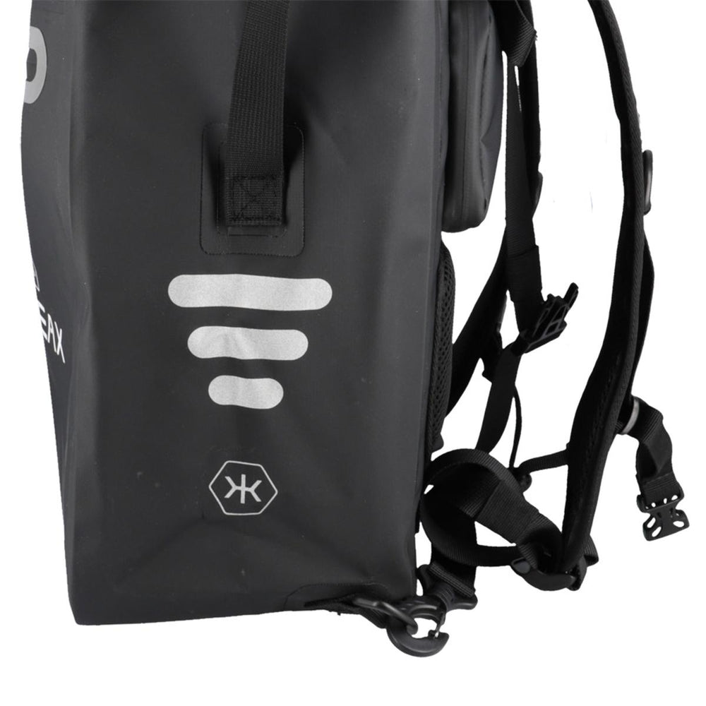 Sacoche de porte-bagage convertible sac à dos KHEAX Ventoux II 30 L - Noir