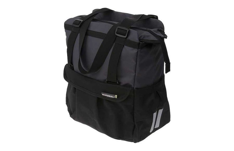 Sacoche shopper vélo Basil Shopper XL – le détail du contraste anthracite