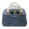 Sacoche vélo Basil Bohème Carry All 18 L coloris Indigo – vue de face, poche avant