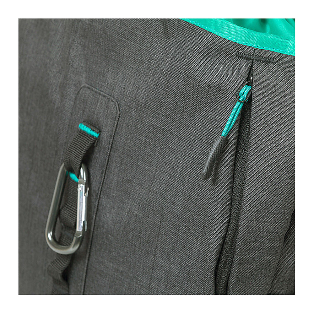 Sacoche vélo Basil Discovery 365D M MIK Hooks 9 L coloris Noir Mêlée – mousqueton et poche laterale