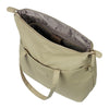 Sacoche vélo Basil Manhattan Commuter 12 L coloris Taupe – ouverte, compartiment principal