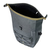 Sacoche vélo Basil Navigator Storm L MIK Hooks 31 L coloris Noir – fermeture roll-top ouverte