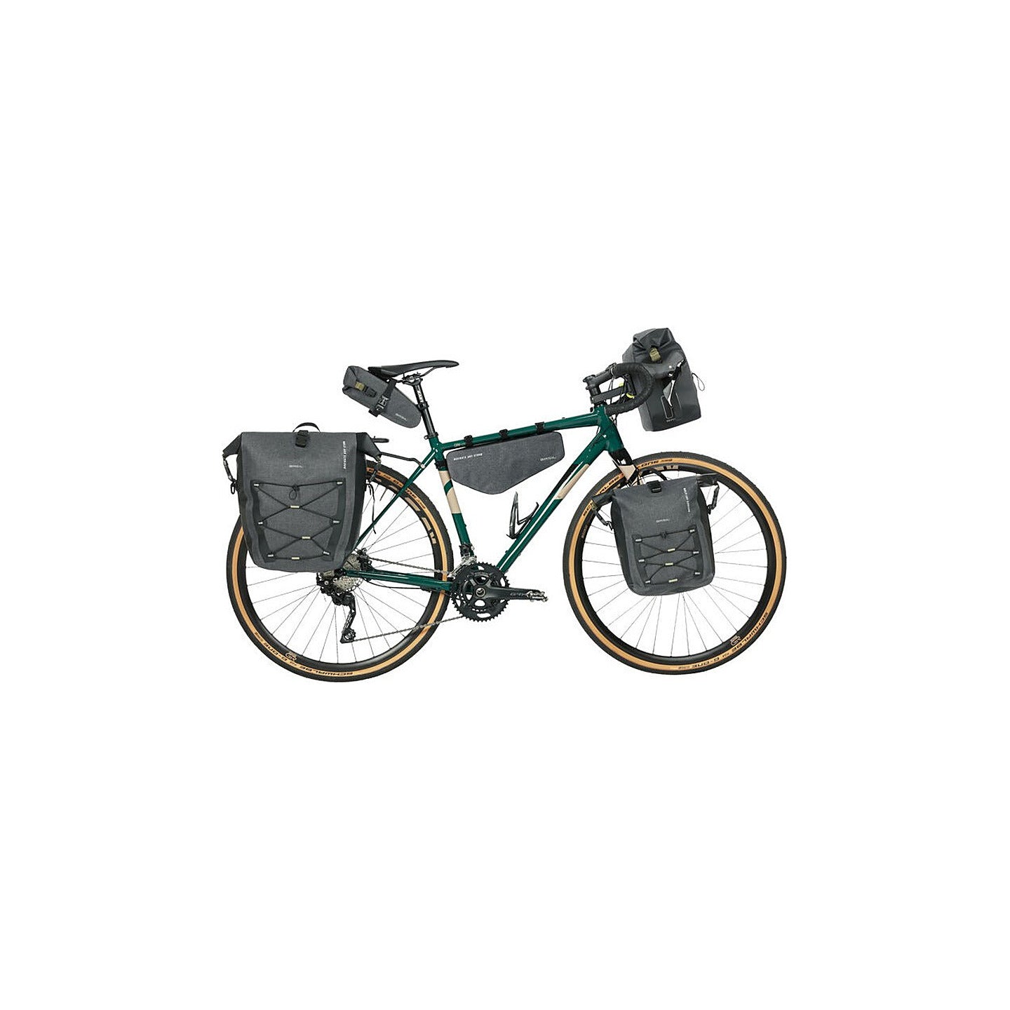 Sacoche Basil Navigator Storm montee sur un velo