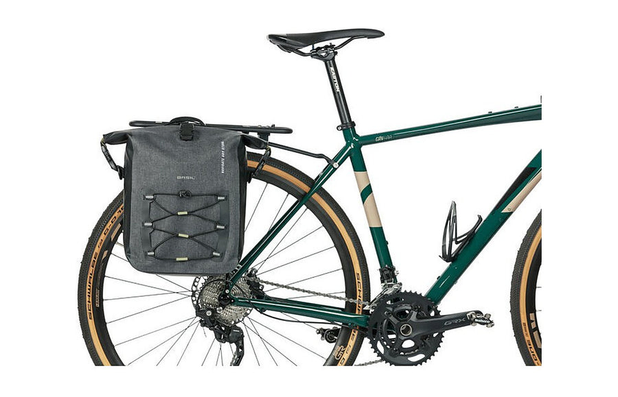 Sacoche Basil Navigator Storm montee en lowrider