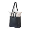 Sacoche vélo Basil Vive Shopper MIK Hooks 20 L coloris Blanc cassé / Noir – portee en bandouliere