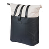 Sacoche vélo Basil Vive Shopper MIK Hooks 20 L coloris Blanc cassé / Noir – vue trois quarts