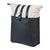 Sacoche vélo Basil Vive Shopper MIK Hooks 20 L coloris Blanc cassé / Noir – vue trois quarts