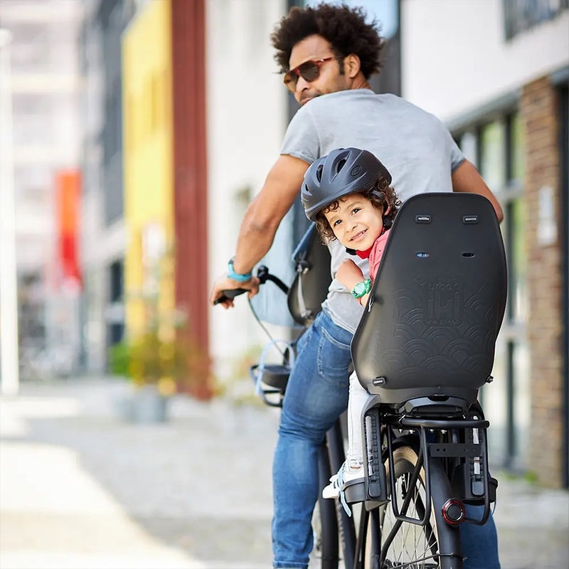 Siège vélo bébé arrière sur porte-bagages urban iki 