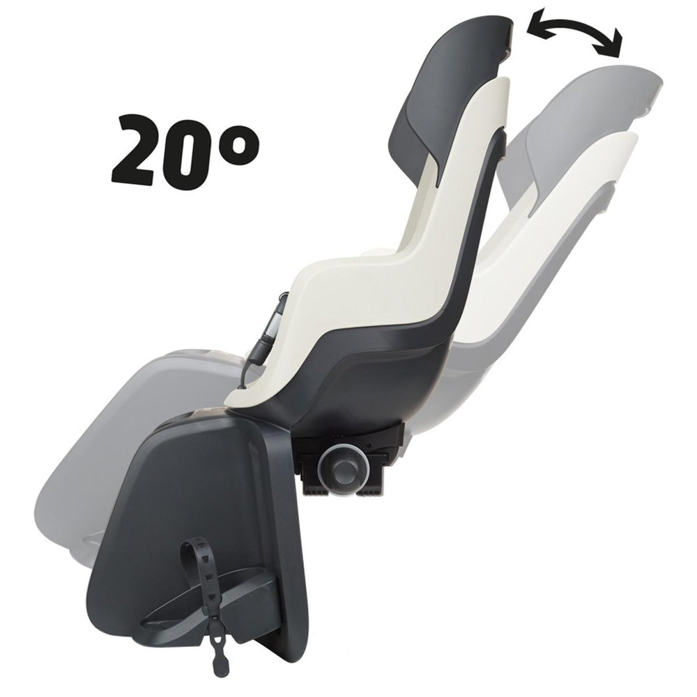 Siège vélo enfant arrière Bobike Go Maxi inclinable porte-bagages - Vanilla Cup Cake