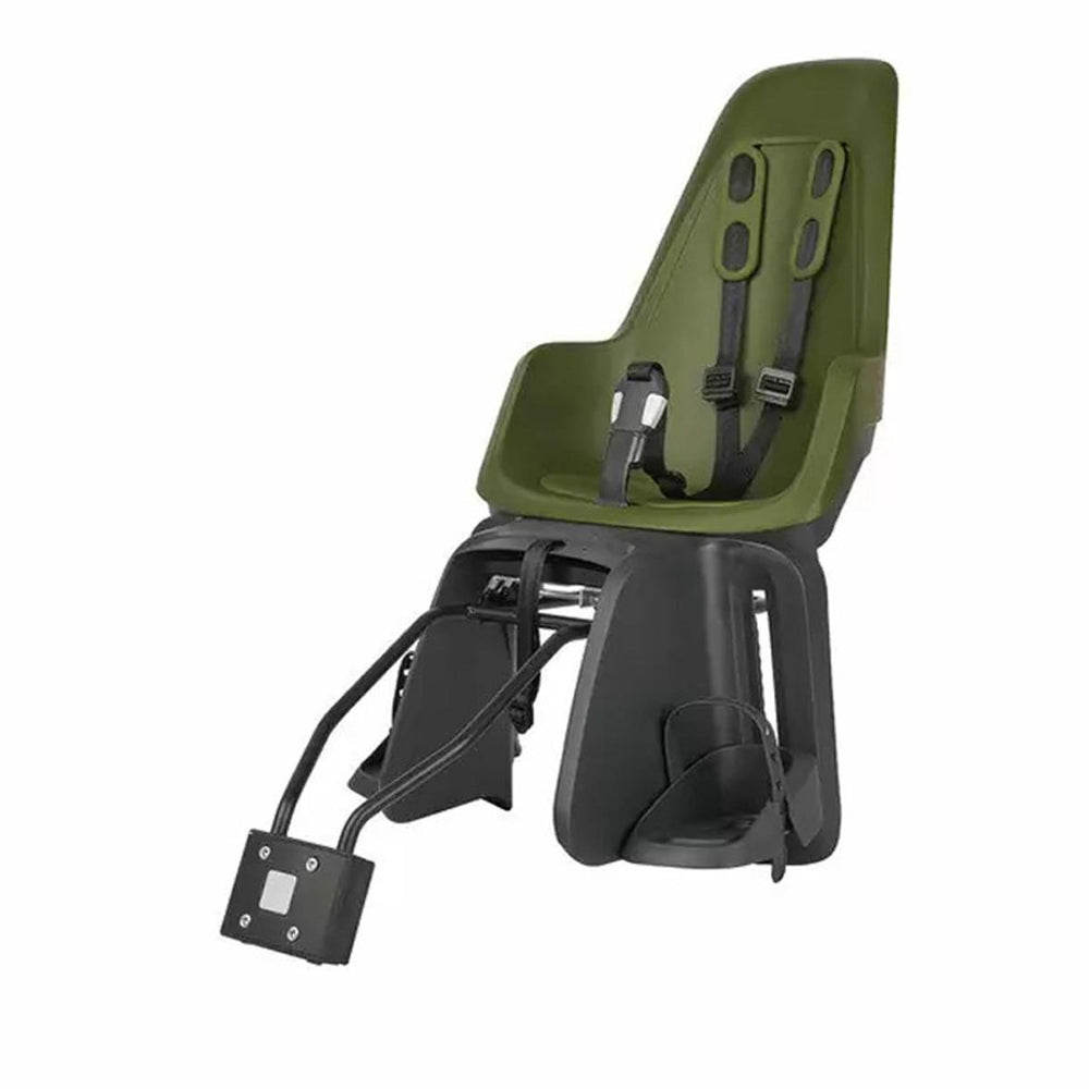 Siège vélo enfant arrière Bobike One Maxi fixation cadre ou porte-bagages - Olive Green