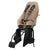 Siège vélo enfant arrière Urban Iki BIO - Momigara montage cadre coloris Beige/Noir sur fond blanc
