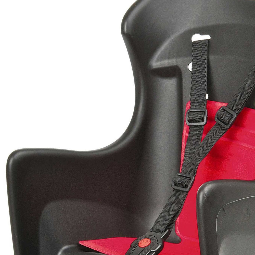Harnais 3 points et coussin rouge du Polisport Boodie