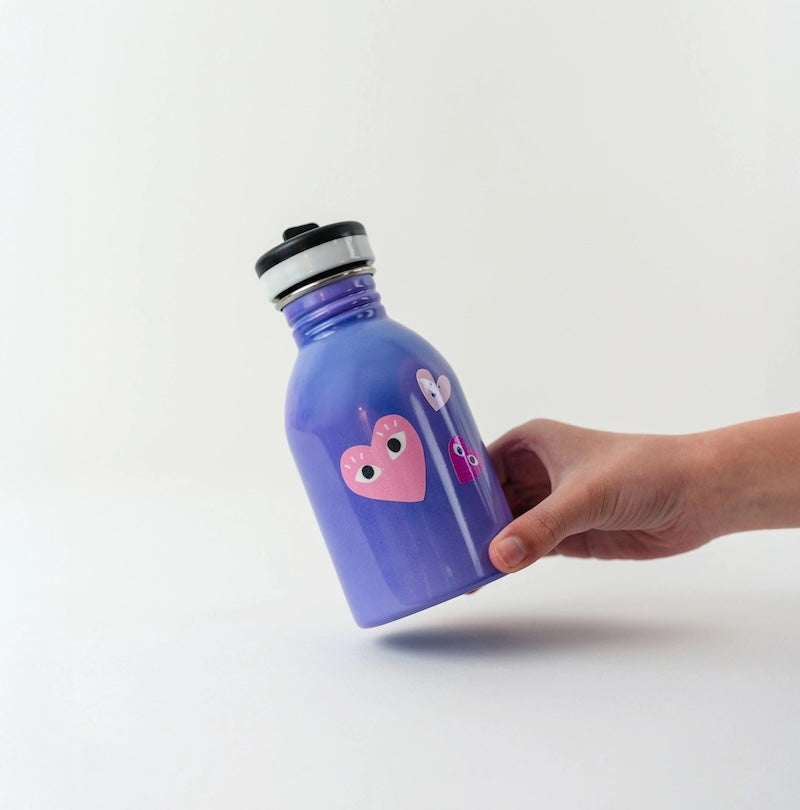 Sticker Stick Me Baby – Heart Times Cœur Grenadine Pailleté