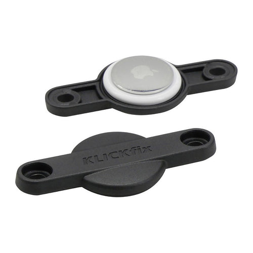 Support AirTag vélo KlickFix FindMe – Support FindMe pour AirTag – le boitier FindMe ouvert avec son AirTag