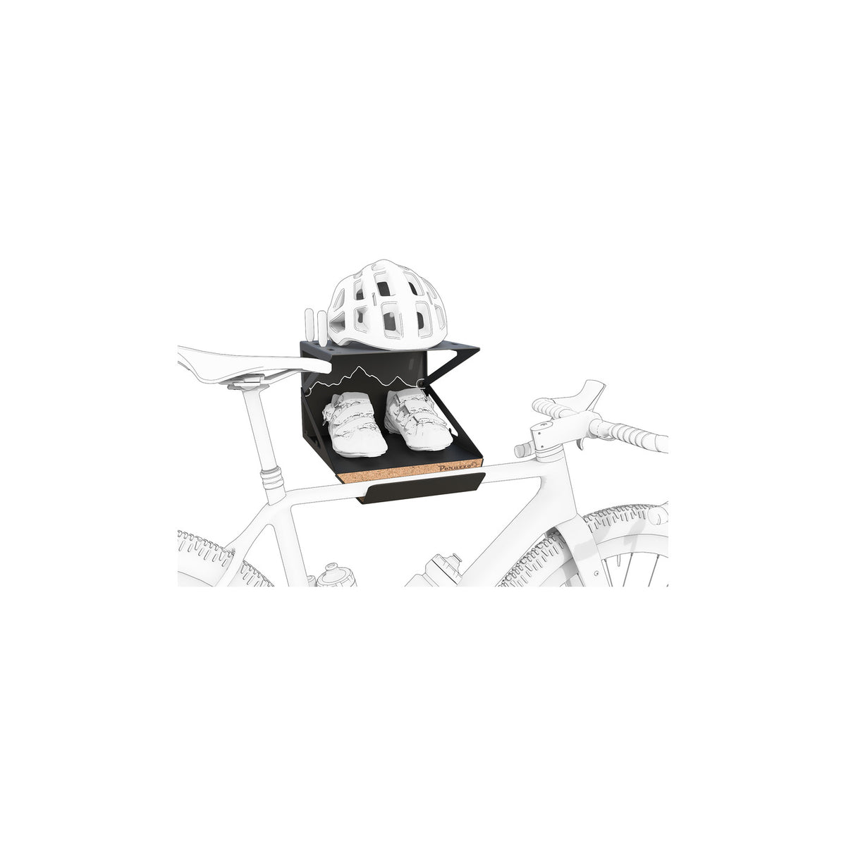 Support vélo mural Peruzzo Bike Kit Box