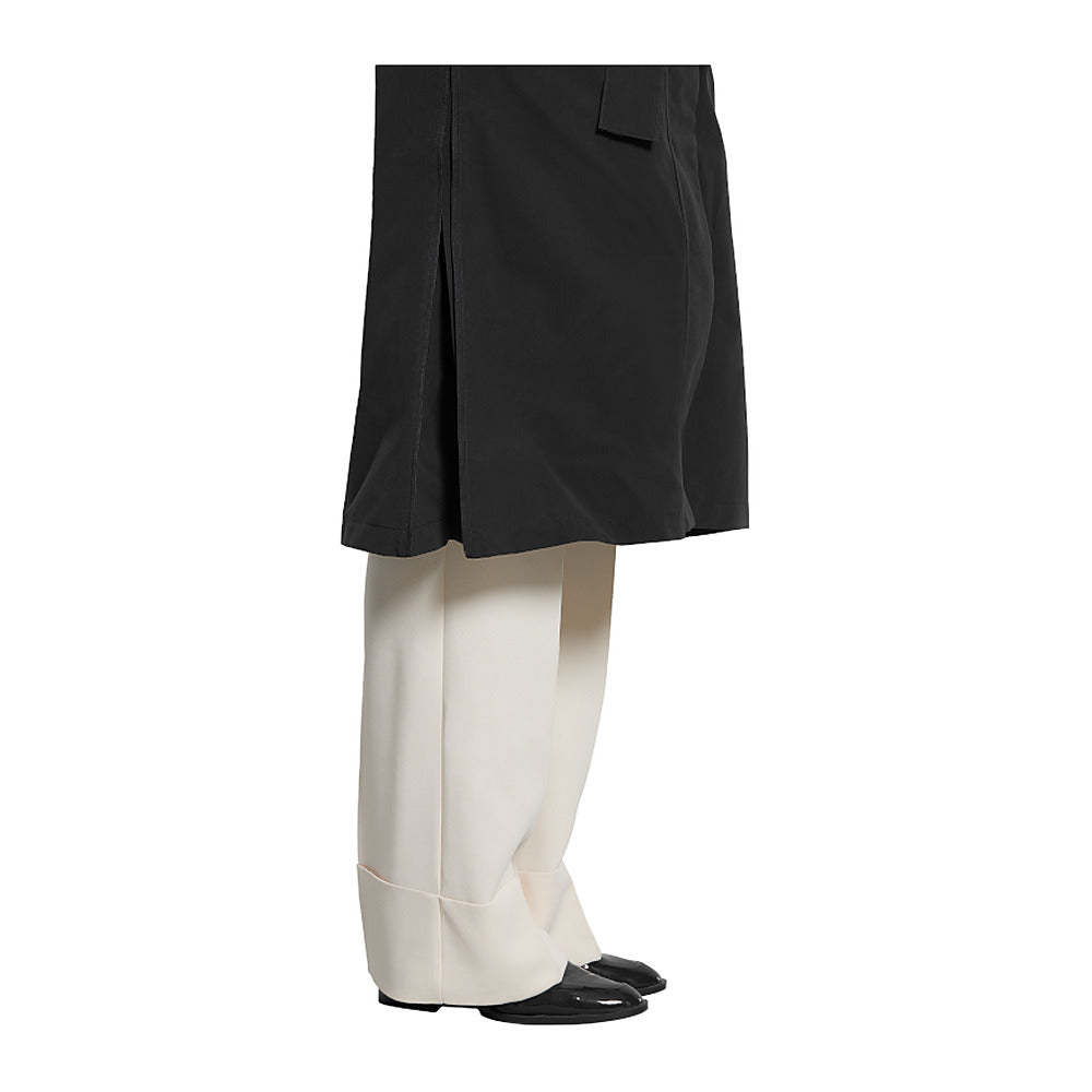 Trench-coat de pluie vélo Basil Mosse femme coloris Jet Black - panneau lateral extensible