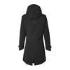 Veste de pluie vélo Basil Mosse Parka femme coloris Noir - dos allonge queue-de-pie