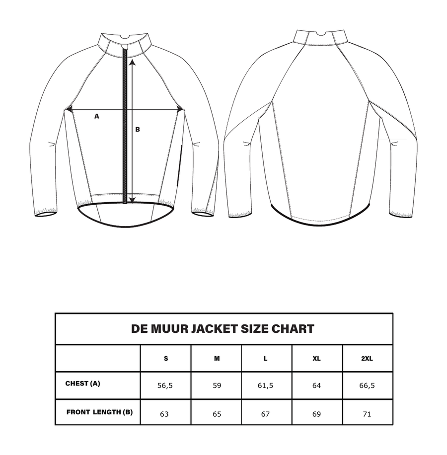veste de pluie velo reflechissante wowow de muur guide des tailles