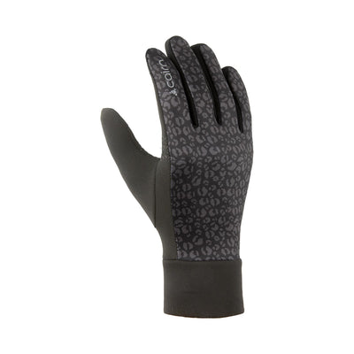 Gants vélo hiver tactiles Cairn Warm Touch Black Leopard