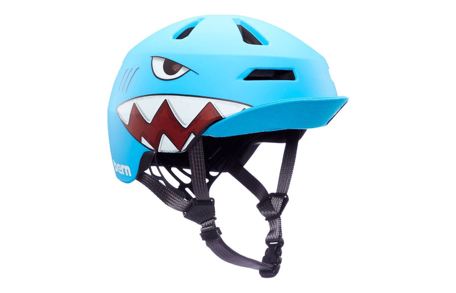 Casque de vélo enfant avec visière Bern Nino 2.0 requin